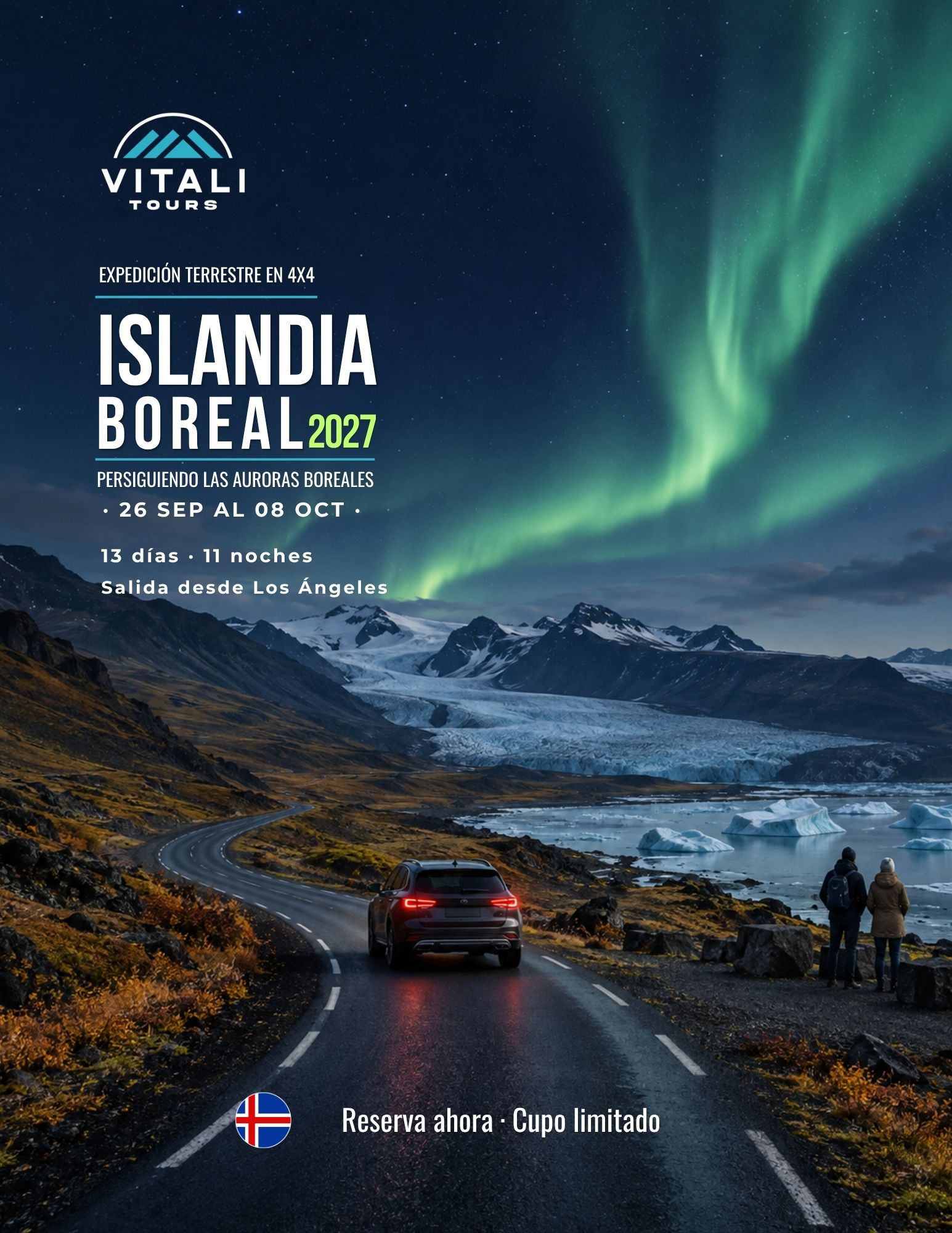 Islandia, Iceland, Vitali Tours, aurora boreal, northerlights, tour, Europa